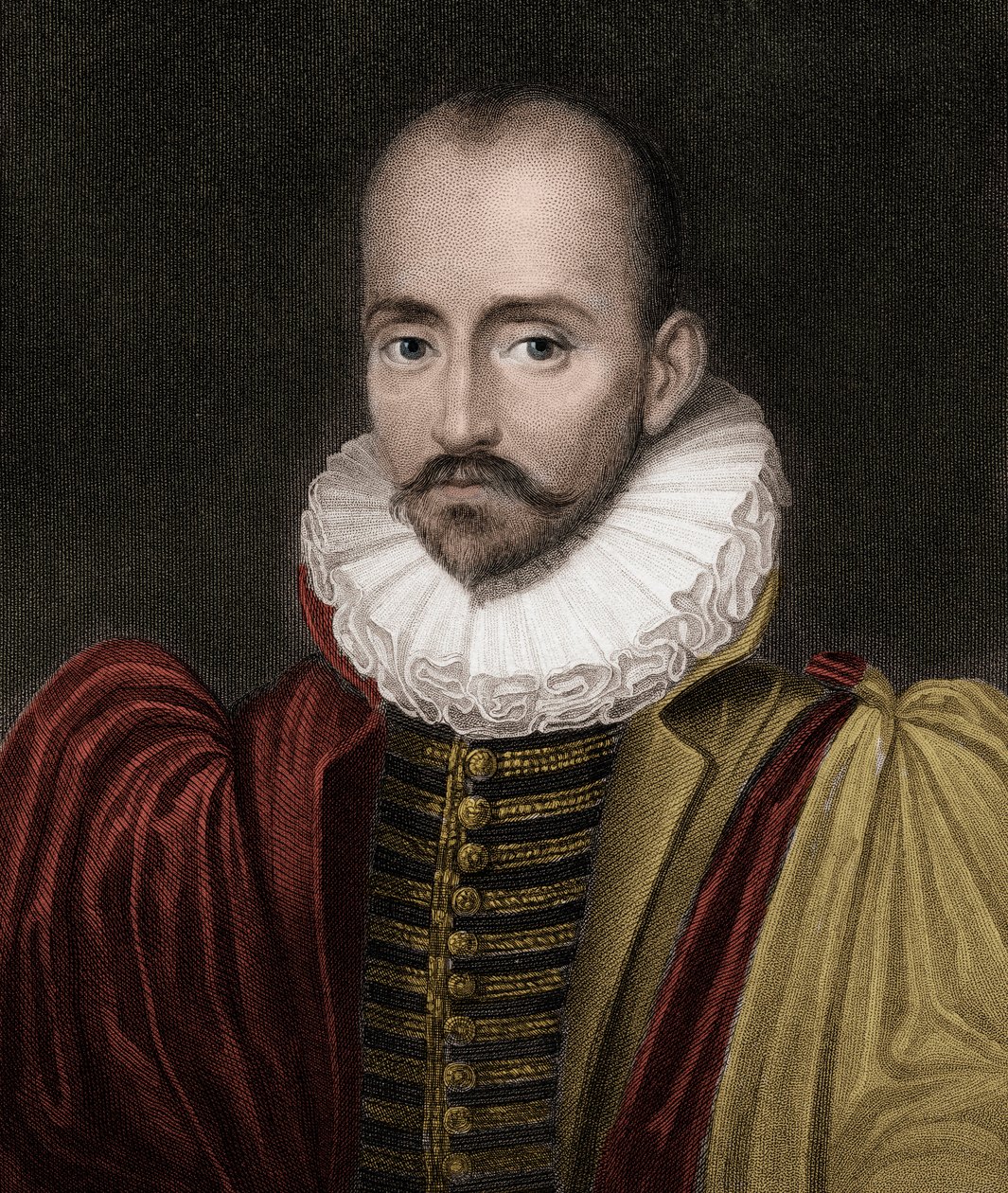 Michel Eyquem de Montaigne 1533-1592 - grabado - siglo XIX de Unknown artist