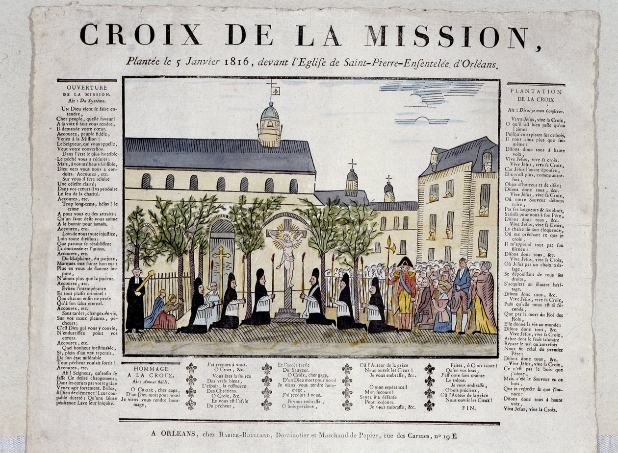 Cruz de la Misión, plantada el 5 de enero de Unknown artist