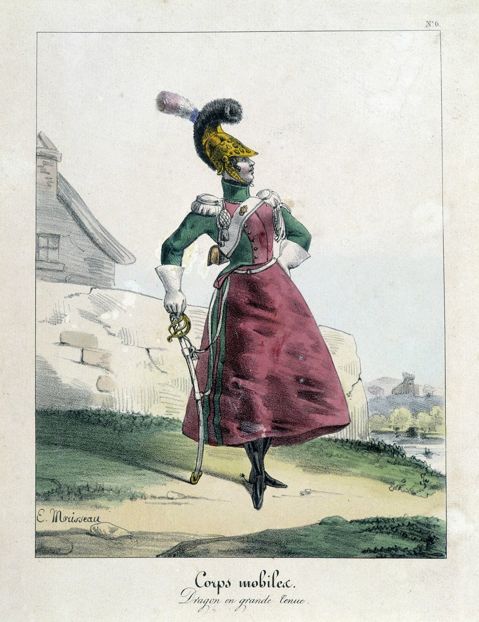 Cuerpo móvil de la Comuna: mujer dragón en gran atuendo de Unknown artist