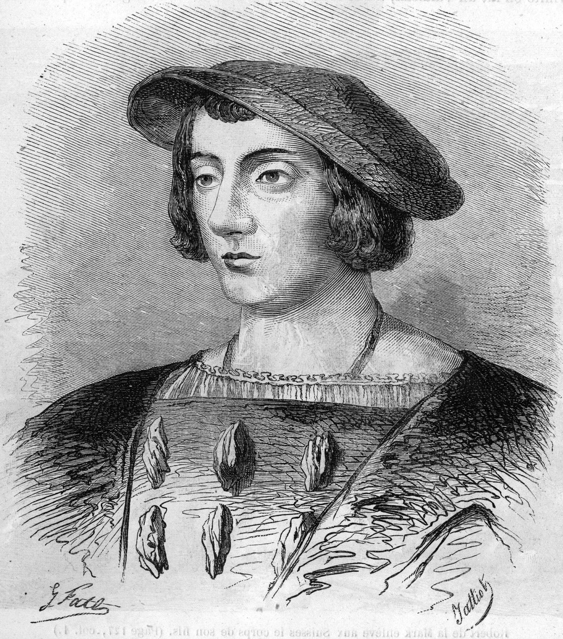 Monseñor Florege; grabado del siglo XIX de Unknown artist