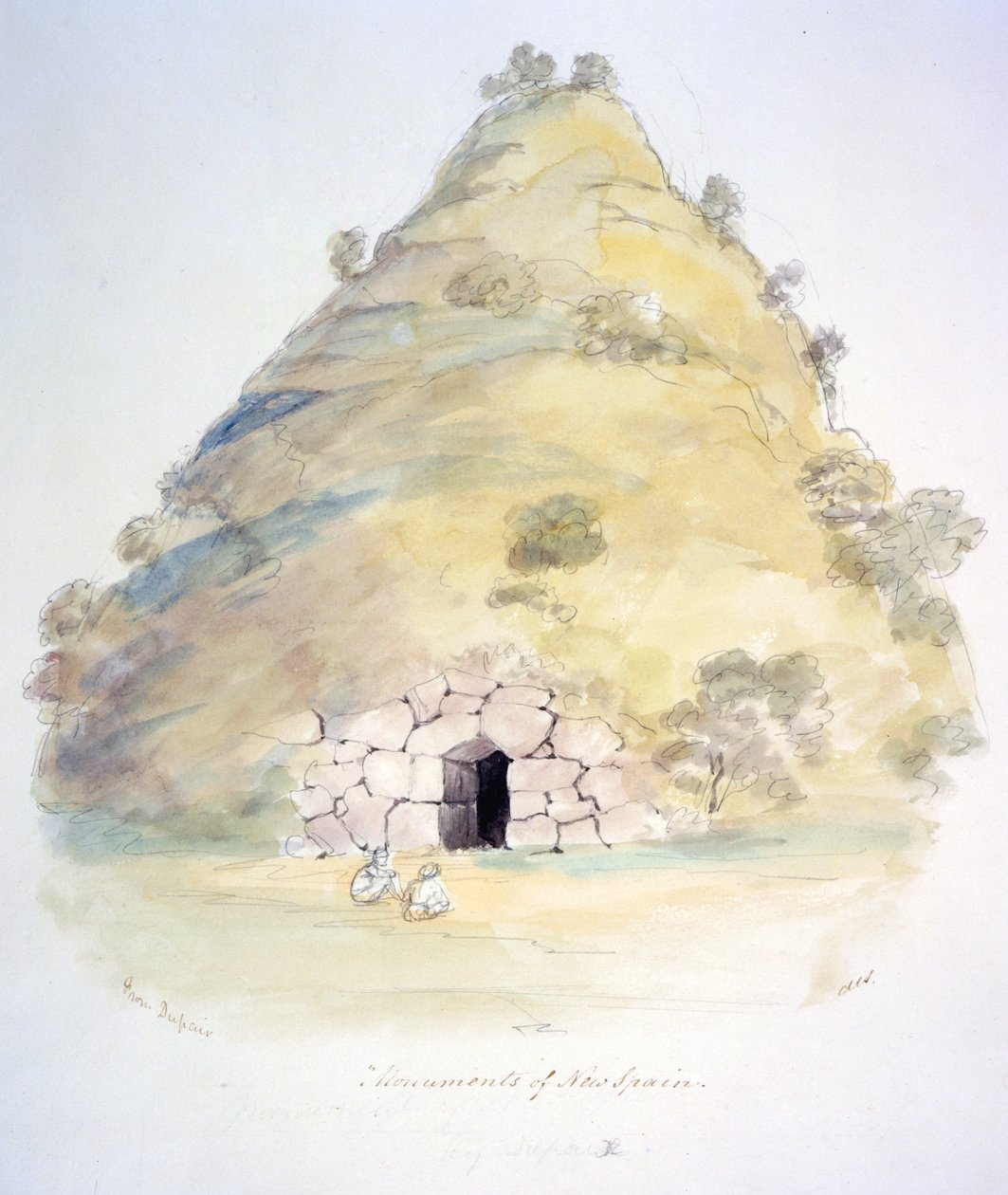 Monumentos de Nueva España, c.1843-50 (acuarela) de Unknown artist