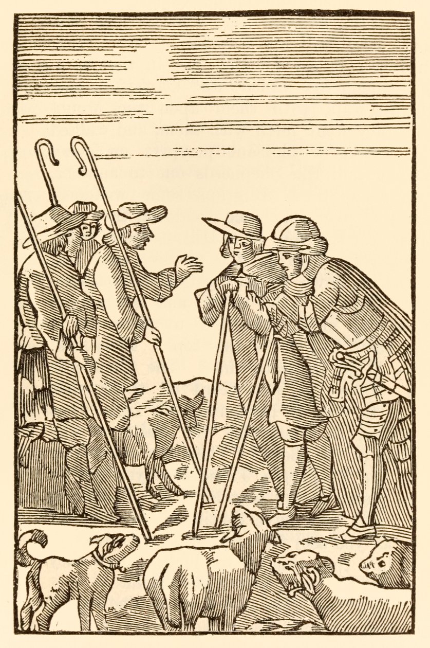 Montaña Delectable ahora ascienden de El progreso del peregrino de este mundo al que está por venir de John Bunyan de Unknown
