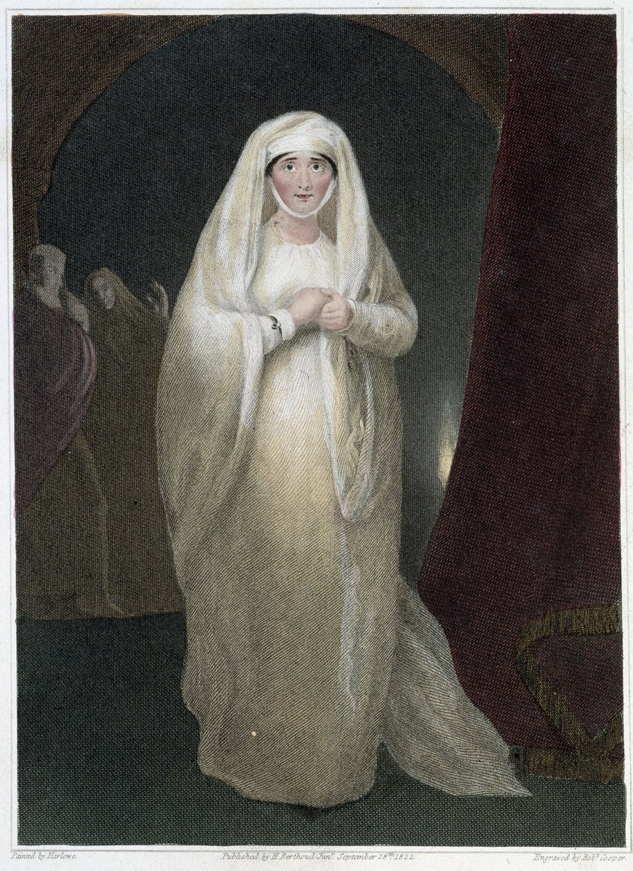 Mrs. Siddons, en el papel de Lady Macbeth en la obra de Shakespeare “Macbeth”, principios del siglo XIX de Unknown artist
