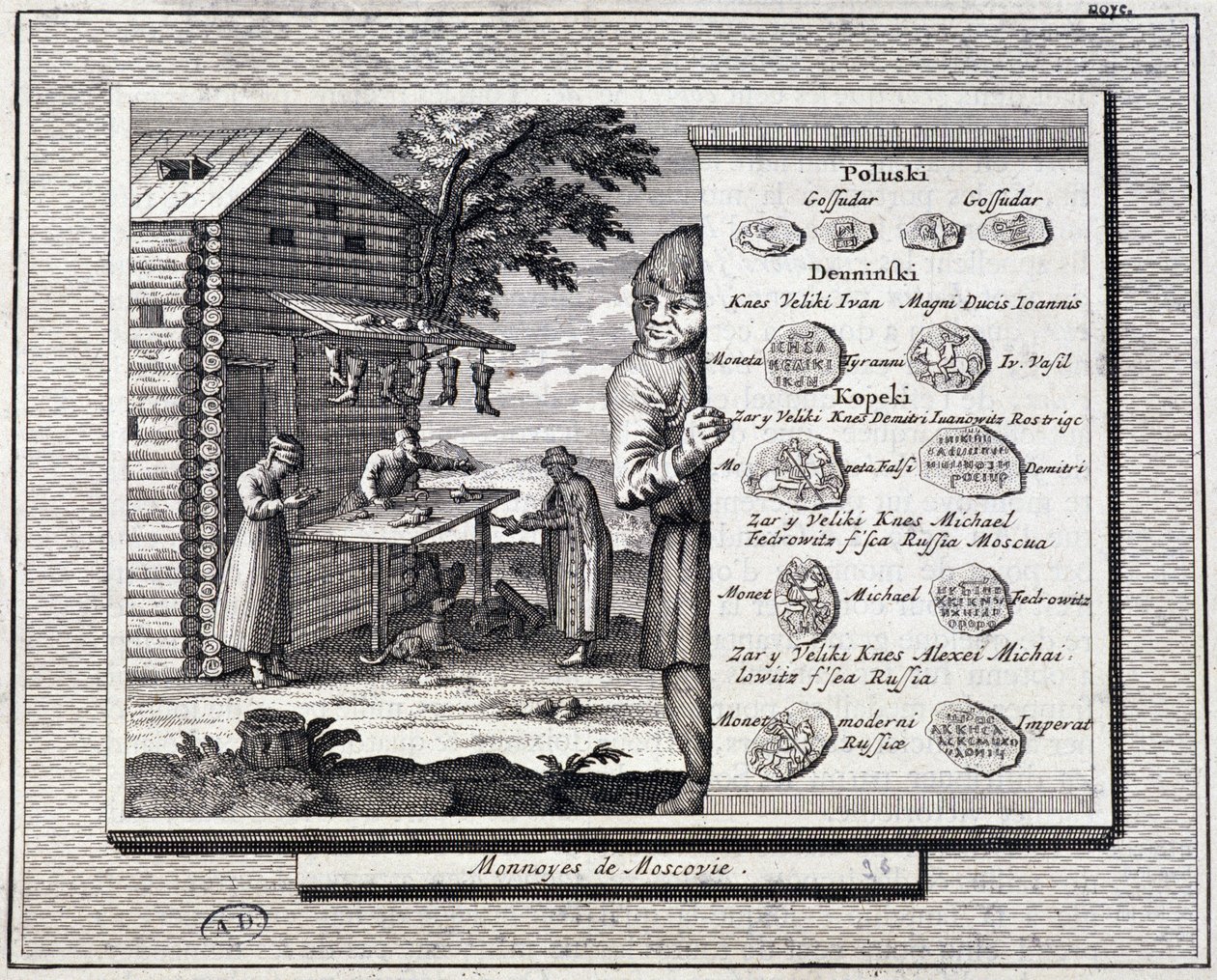 Monedas y zapatero de Moscovia de Unknown artist