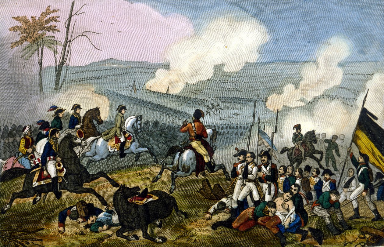 Napoleón en la Batalla de Marengo, contra los austriacos, junio de 1800. de Unknown artist