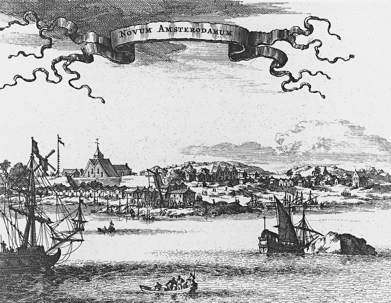Nueva Ámsterdam (Nueva York), grabado de Unknown artist