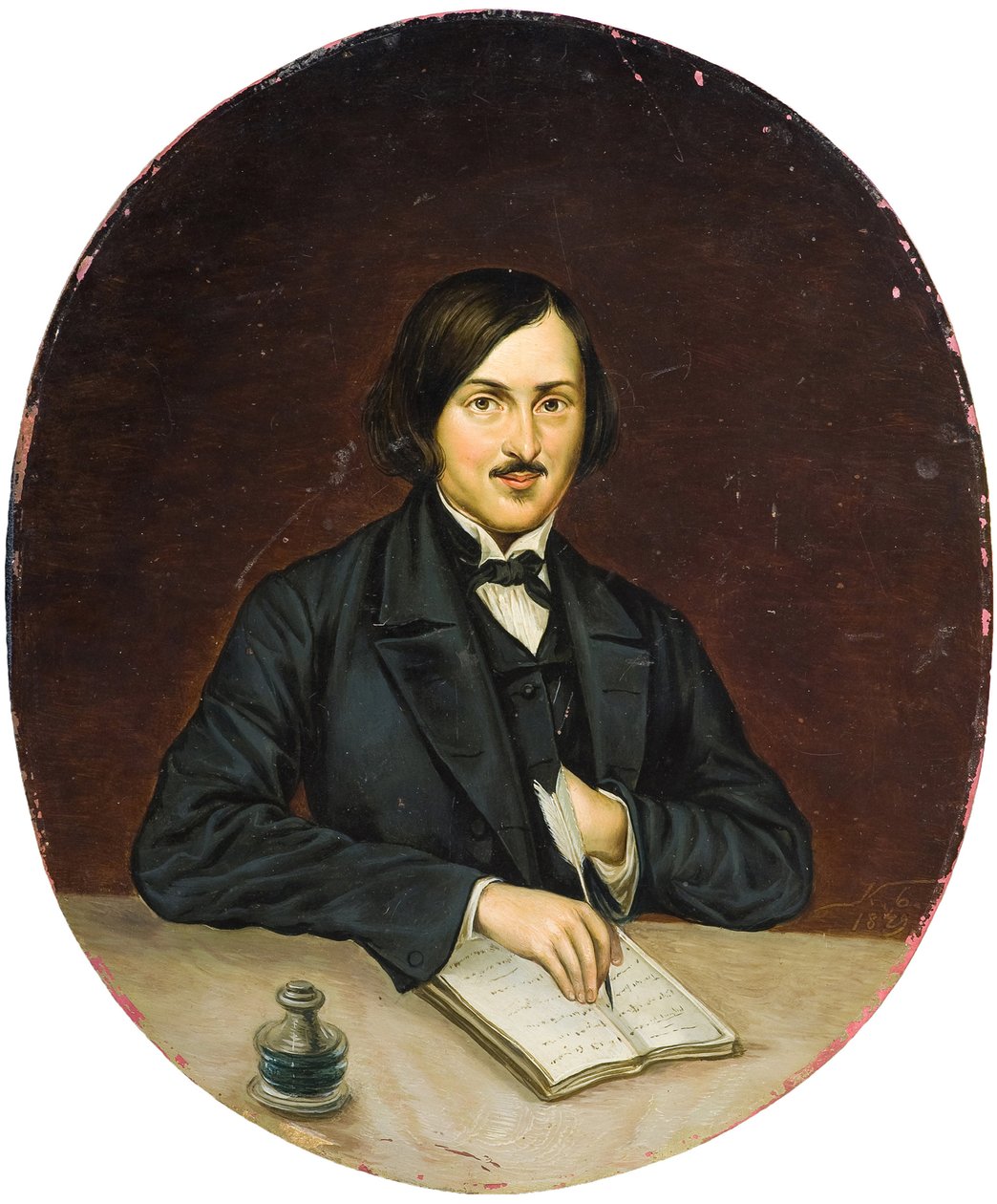 Nicolás Gogol - Retrato del autor Nikolai Gogol (1809-1852) de Unknown artist