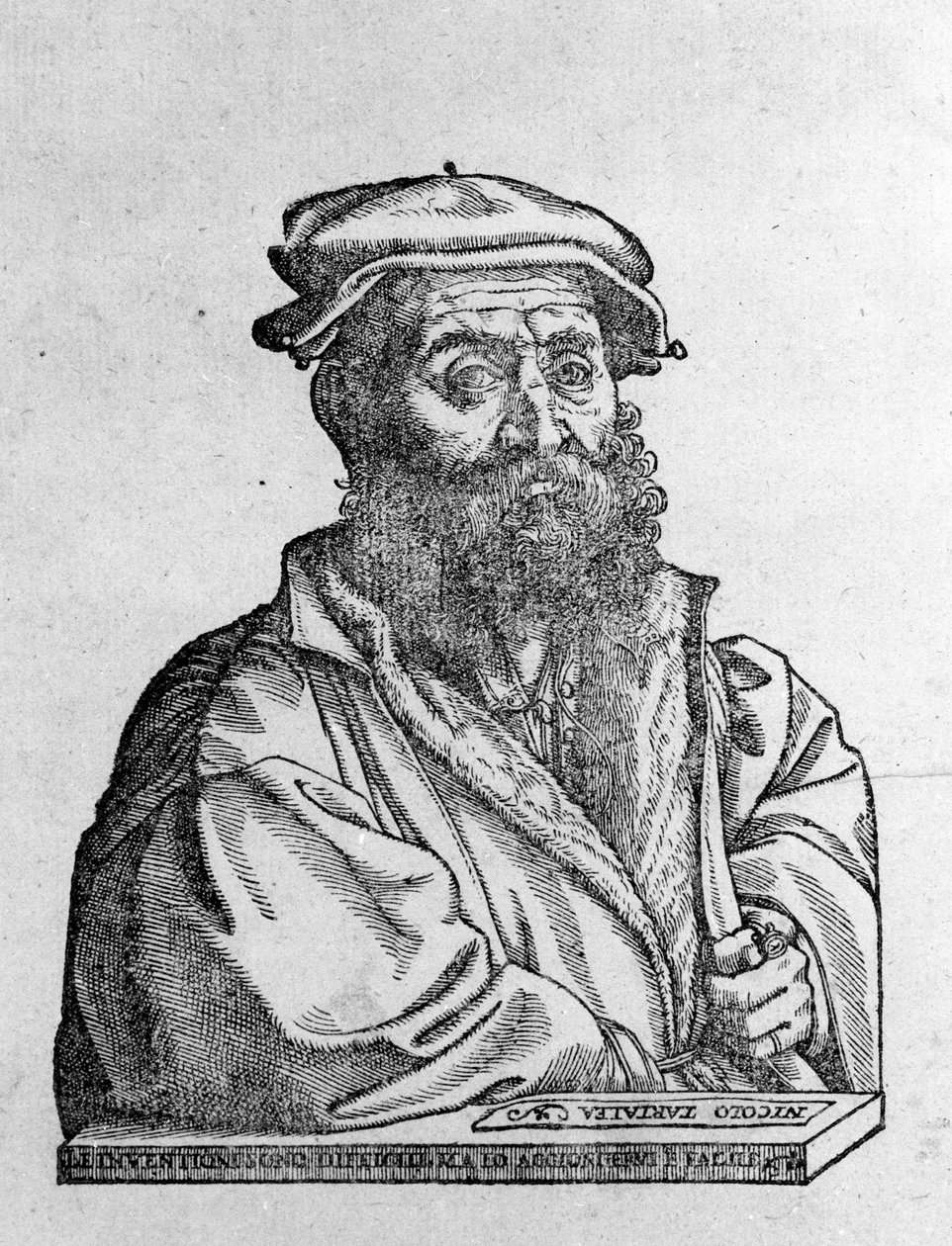 Nicolo (Niccolo) Tartaglia (1499 - 1557) matemático italiano de Unknown artist