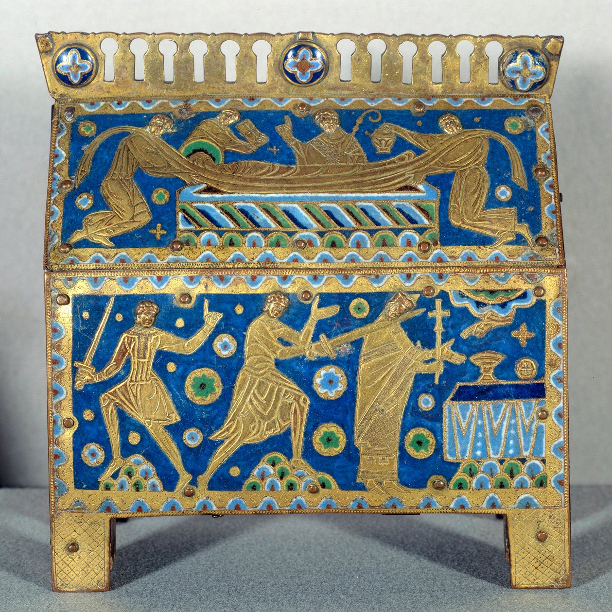 Objeto de arte: Esmalte de caza, oro y cobre de Santo Tomás Becket de Unknown artist