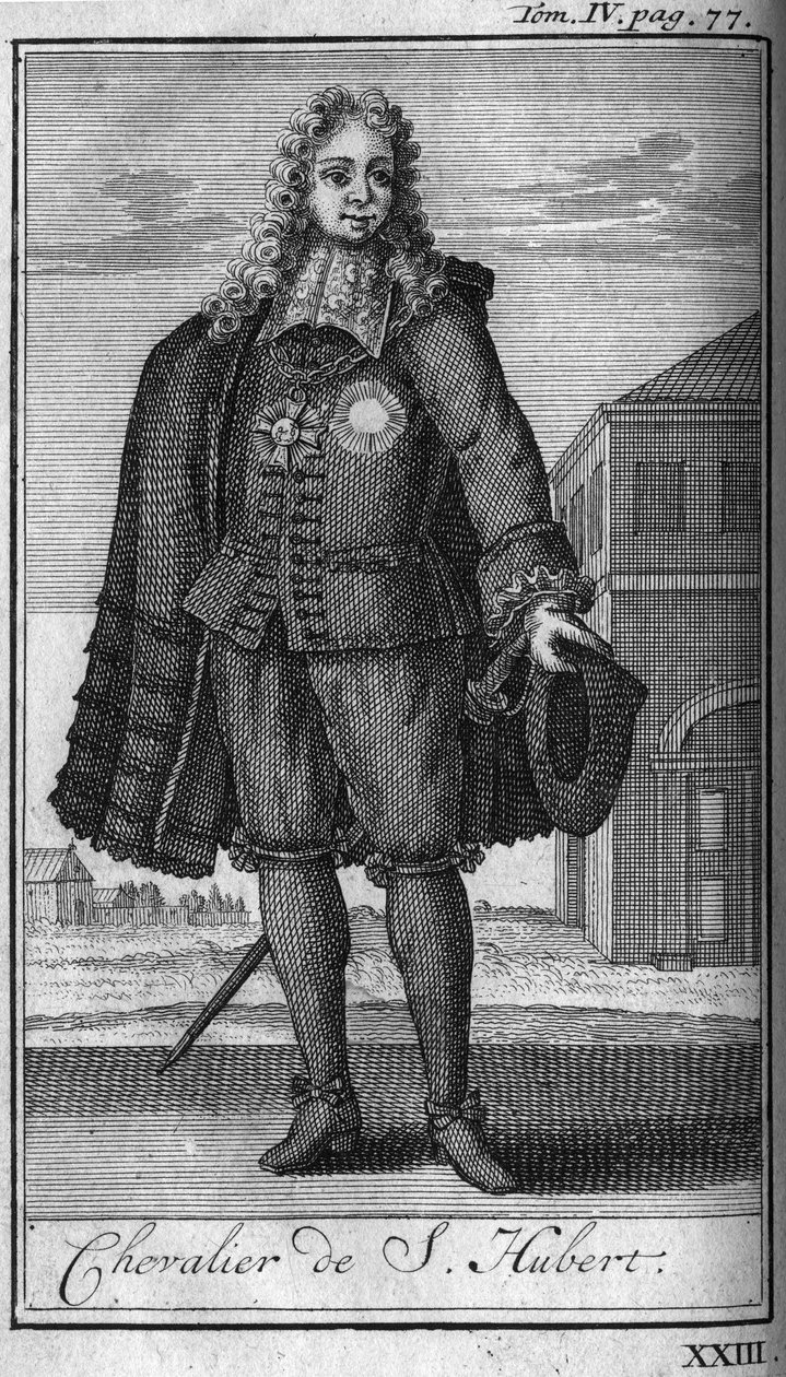 Órdenes de Caballería. Caballero de San Huberto del Ducado de Jülich en el siglo XV en 