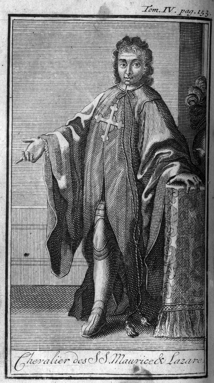 Órdenes de Caballería. Caballero de San Mauricio y Lázaro en Saboya en el siglo XVI. De la 