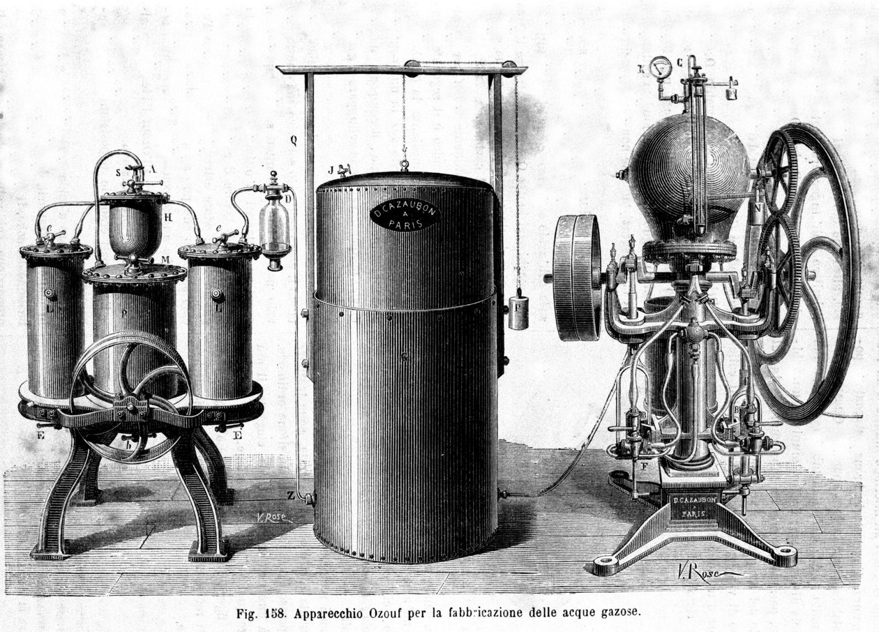 Aparato Ozouf para la fabricación de agua carbonatada de Unknown artist