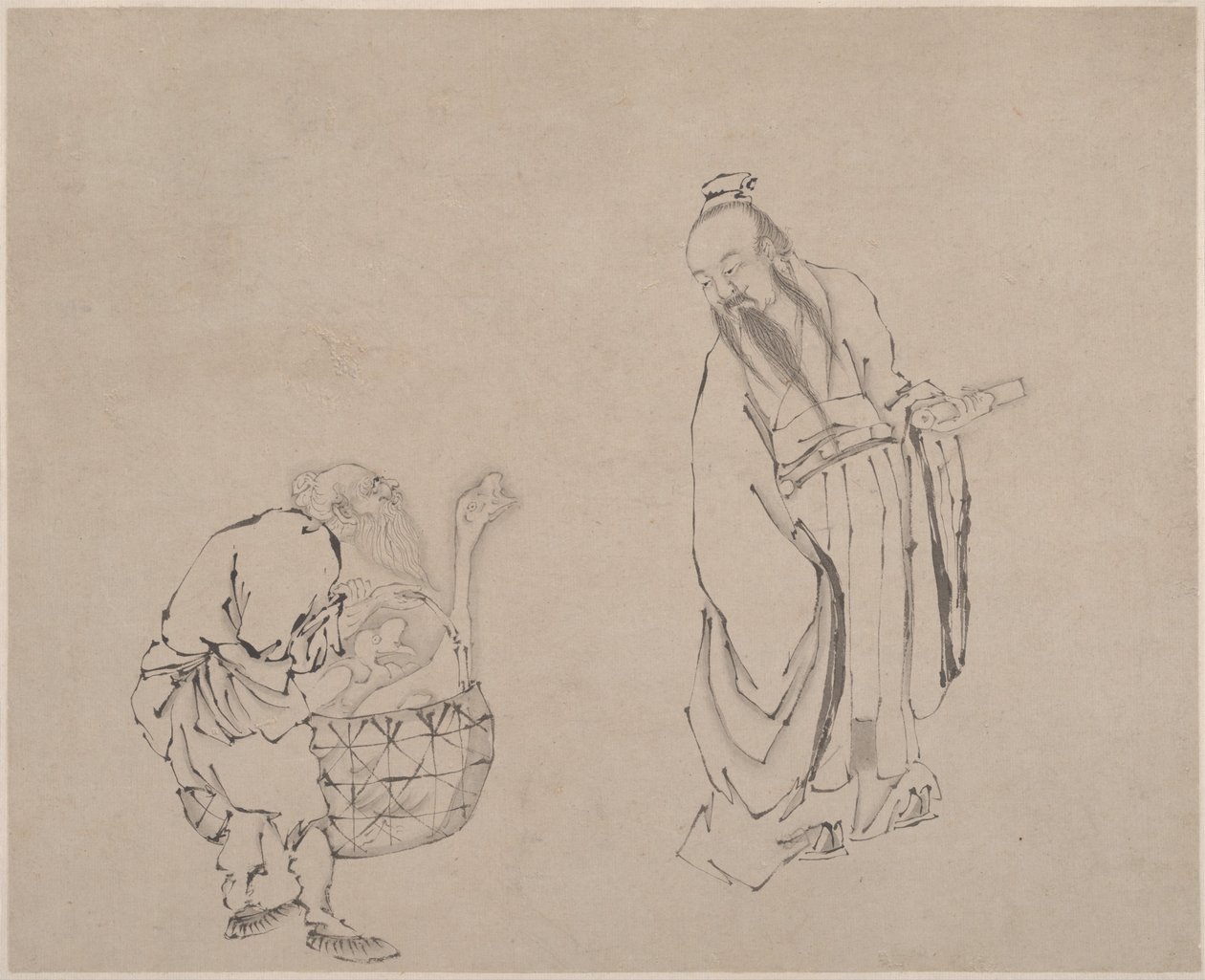 Pintura, siglo XX (hoja de un álbum; tinta sobre papel) de Unknown Artist