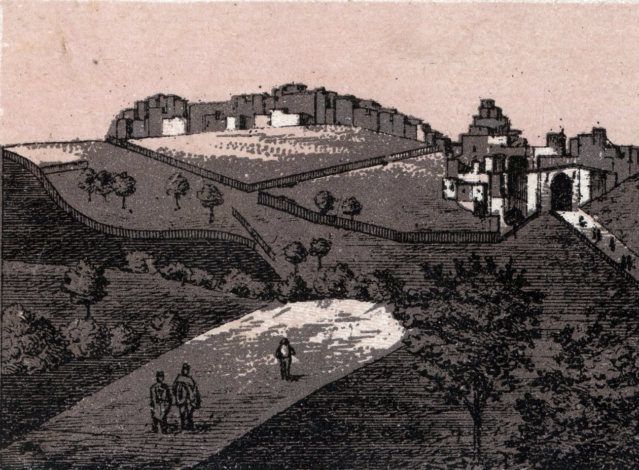 Palestina: vista de la ciudad de Belén. en "El mundo ilustrado 168 vistas" Sin fecha (finales del siglo XIX) de Unknown artist