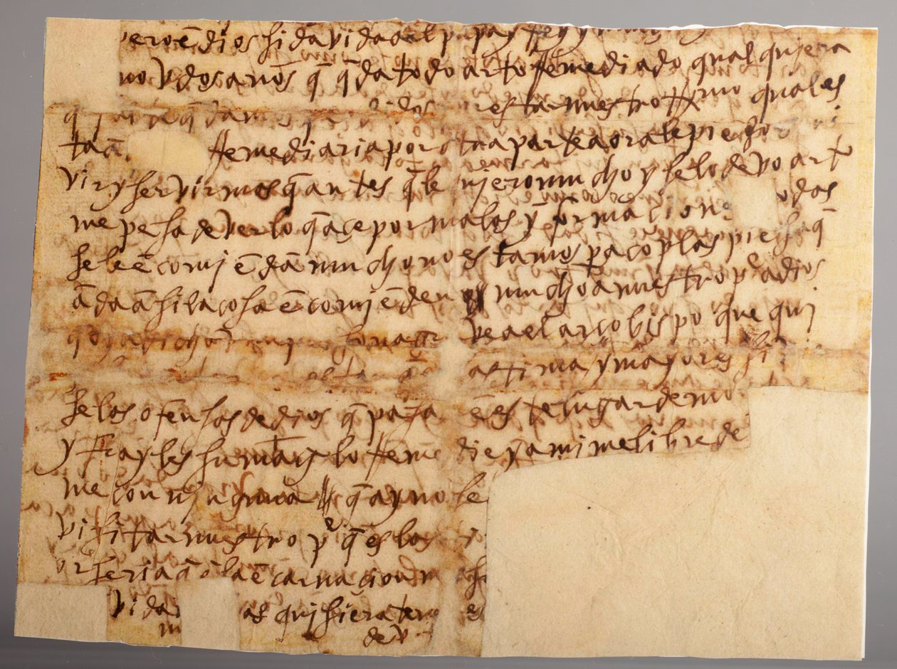 Part of a manuscript. Letter no 96 of Saint Teresa to her niece Mother María Bautista (Carta Nº 96 de Santa. Teresa, desde Sevilla, a su sobrina, la Madre María Bautista, que está en Valladolid). Paper. Part 1. 30th of November 1575. de Unknown artist