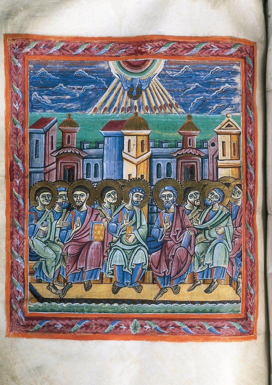 Pentecostés, del manuscrito de Unknown artist