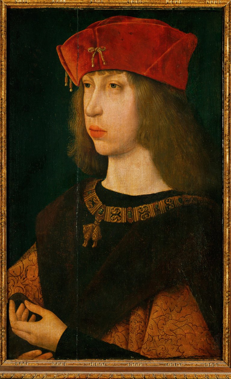 Philipp der Schoene, archiduque de Austria, más tarde rey de Castilla, hijo del emperador Maximiliano I, padre del emperador Carlos V ... de Unknown artist