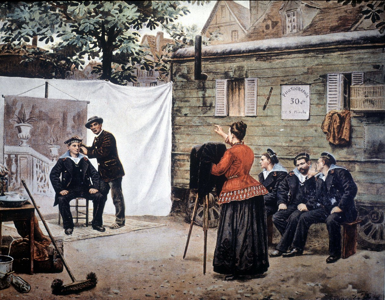 Fotógrafo ambulante en Francia en 1890. de Unknown artist