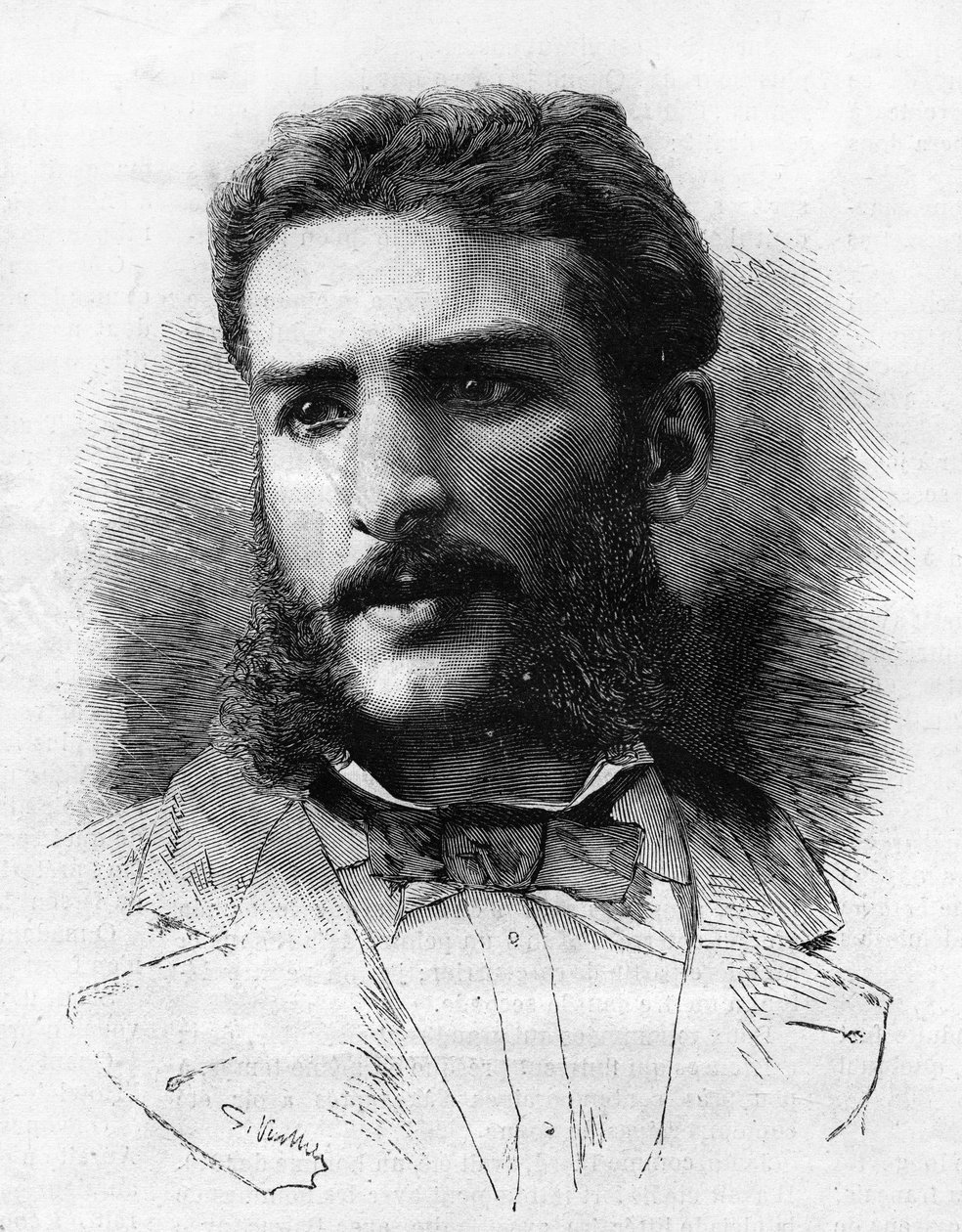 Pierre Savorgnan de Brazza (1852-1905), explorador francés en 1882 de Unknown artist