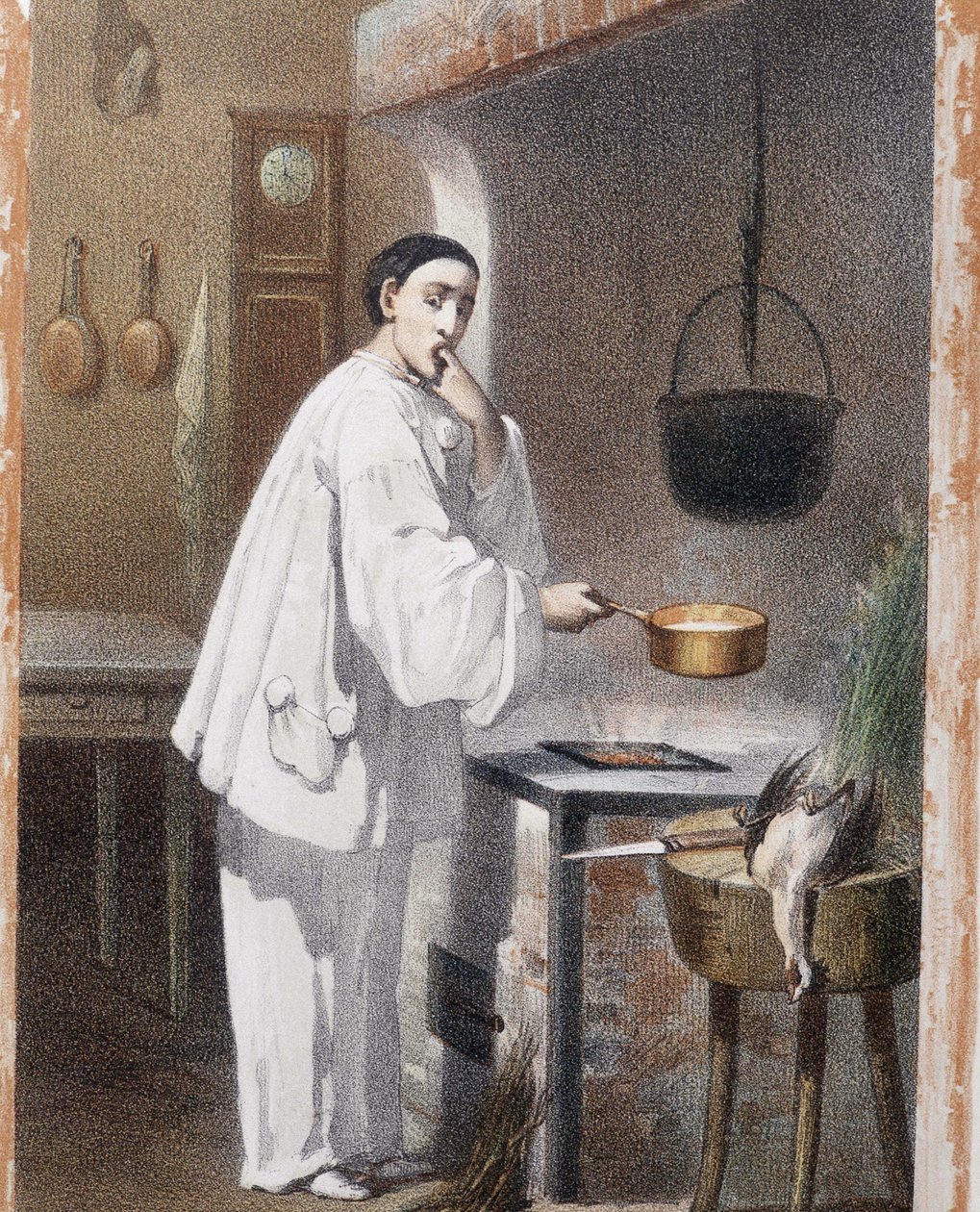 Pierrot prueba la cocina - s.f., finales del siglo XIX de Unknown artist