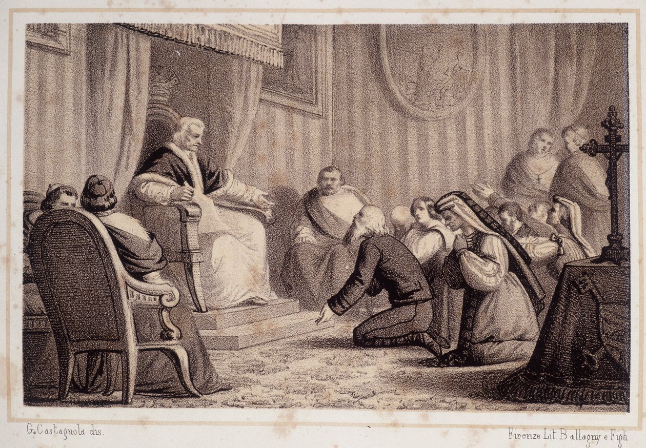 Pío VII (1742 - 1823) revoca el decreto que ordena la destrucción de Sonnino - en “Storia d