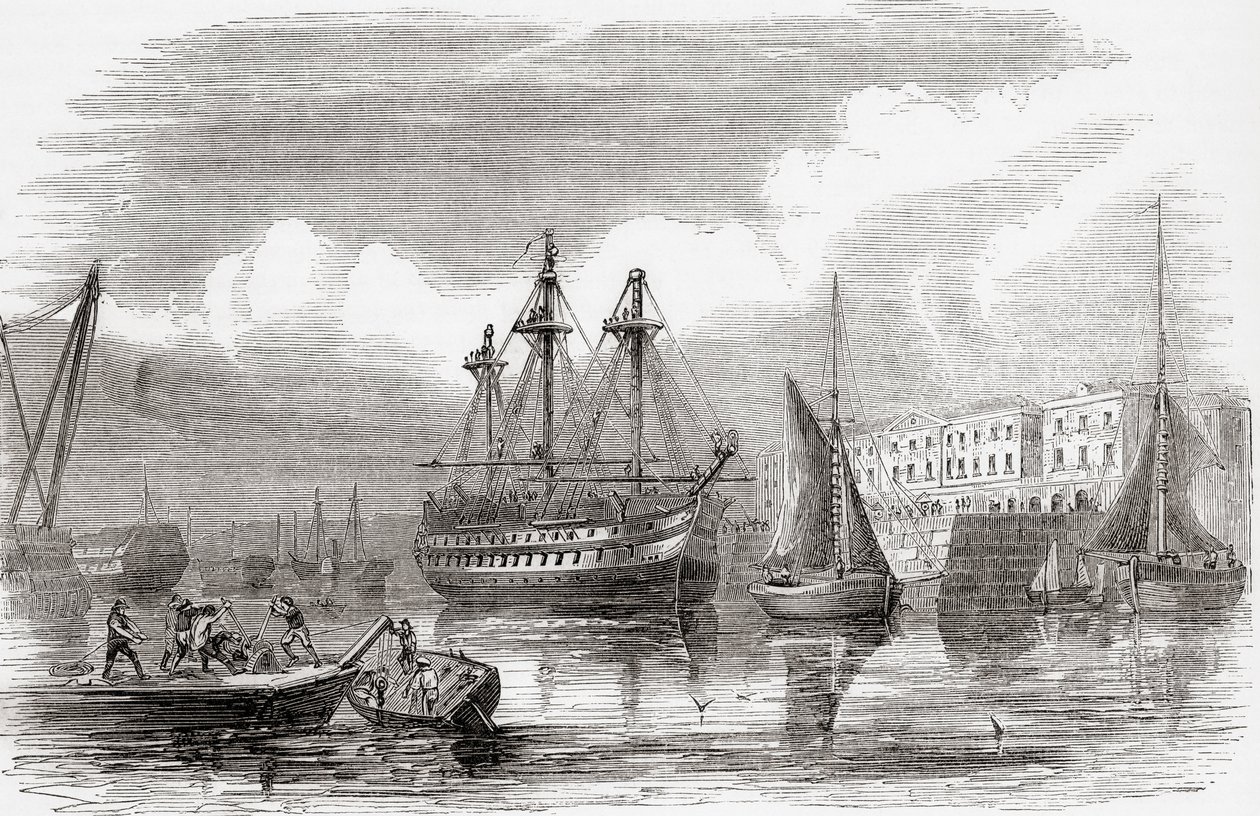 Plymouth, Inglaterra (grabado) de Unknown artist