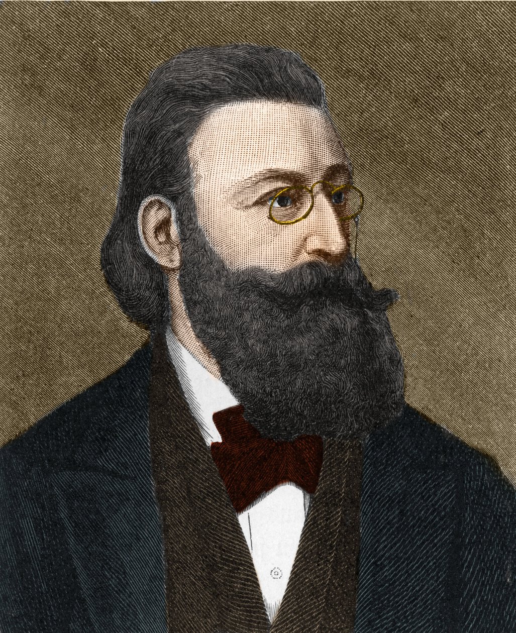Retrato de Ludwig Anzengruber (1839-1889), escritor austriaco de Unknown artist