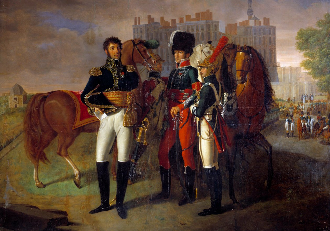 Retrato de cuerpo entero de La Ronciere, comandante de la escuela de caballería de Saint Germain de Unknown artist