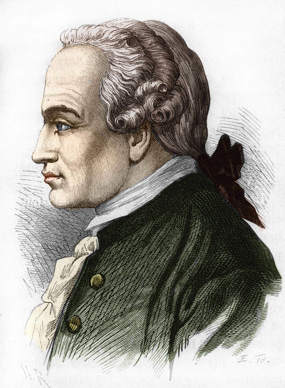 Retrato de (Immanuel) Emmanuel Kant. Filósofo alemán (Königsberg) de Unknown artist