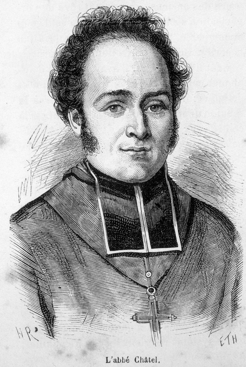 Retrato del Abate Ferdinand François Chatel (1795-1857), fundador de la Iglesia Francesa en la época de la Revolución de Julio de Unknown artist