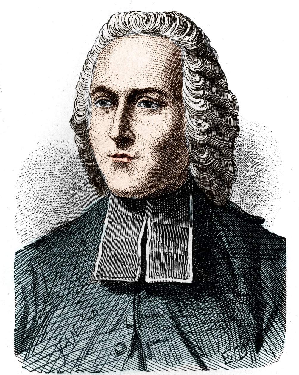 Retrato del Abate Jean Antoine Nollet (1700-1770), físico francés - en 