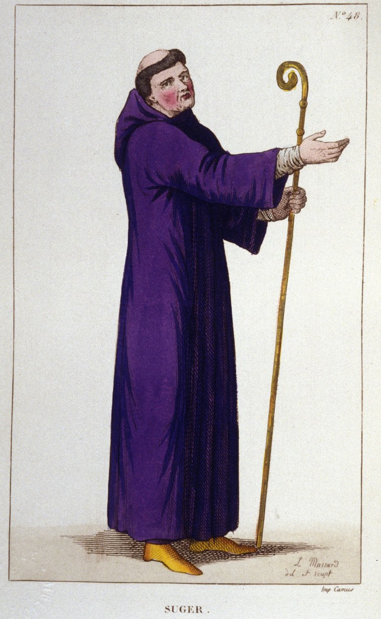 Retrato del Abad Suger (1081 - 1151) de Unknown artist