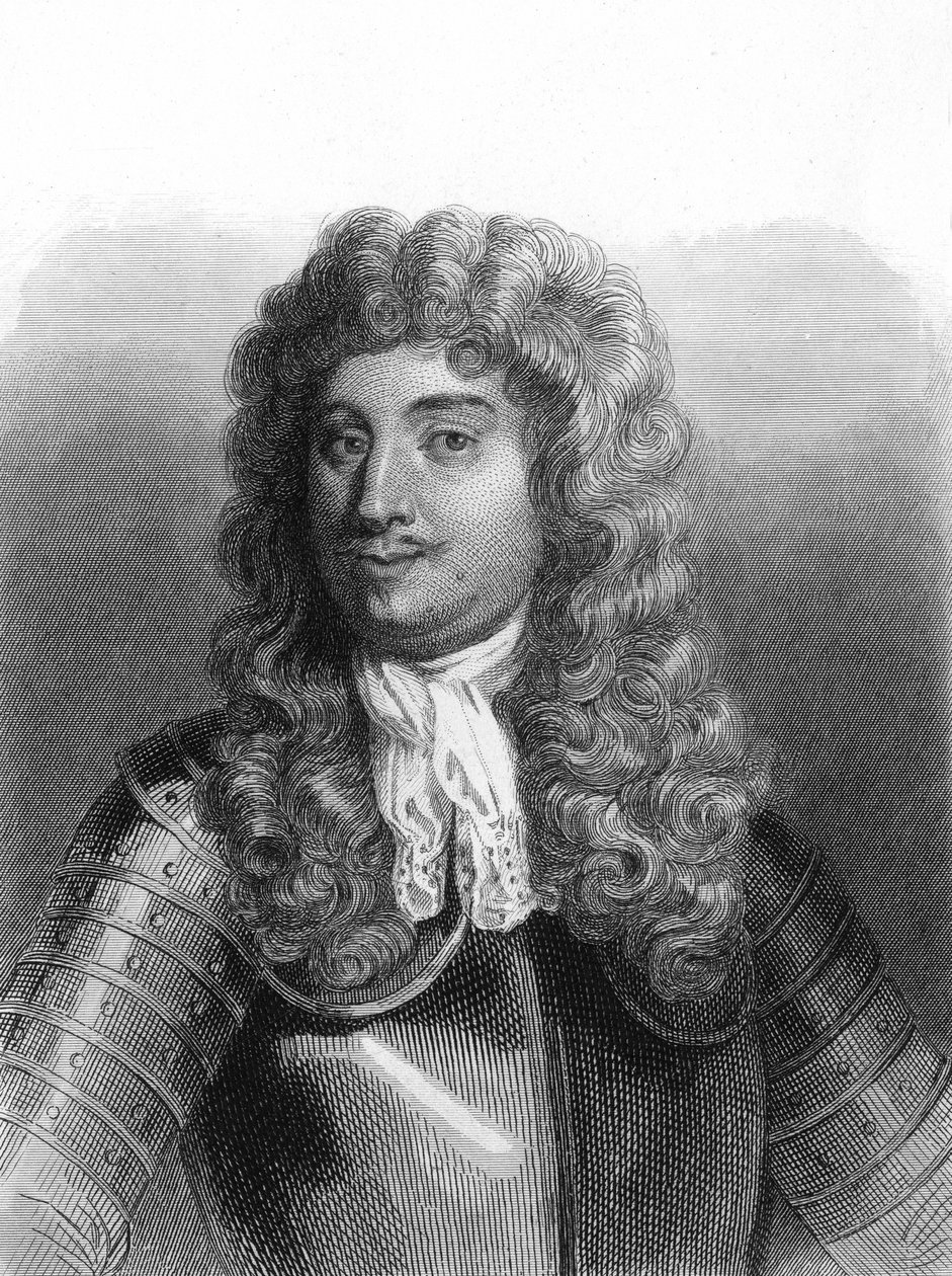 Retrato de Abraham, Marqués Duquesne (1610 - 1688), marino francés - en “Histoire des Français” de Lavallée, grabado de Unknown artist