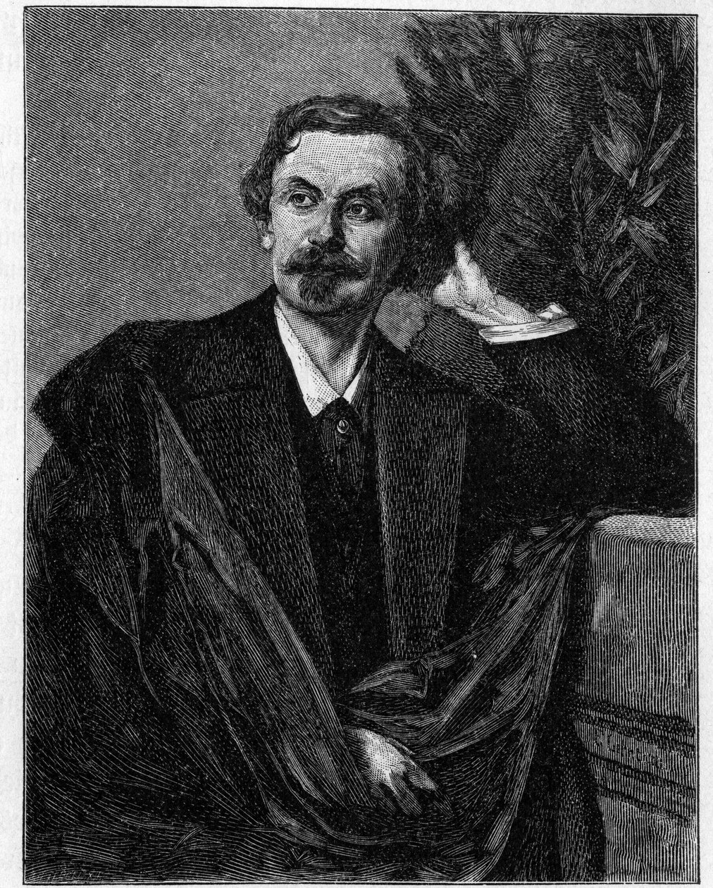 Retrato de Adolf Friedrich, Conde von Schack (1815-1894) poeta alemán. de Unknown artist