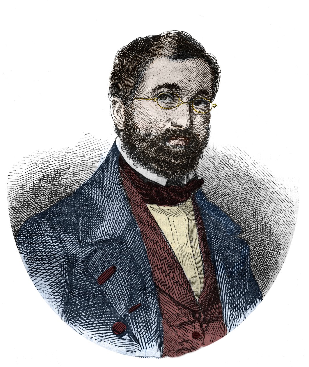 Retrato de Adolphe Adam (1803-1856), compositor francés. de Unknown artist