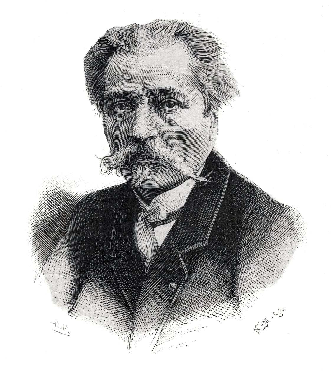 Retrato de Aimé Millet, escultor, grabador, medallista y pintor francés (1819-1891) de Unknown artist