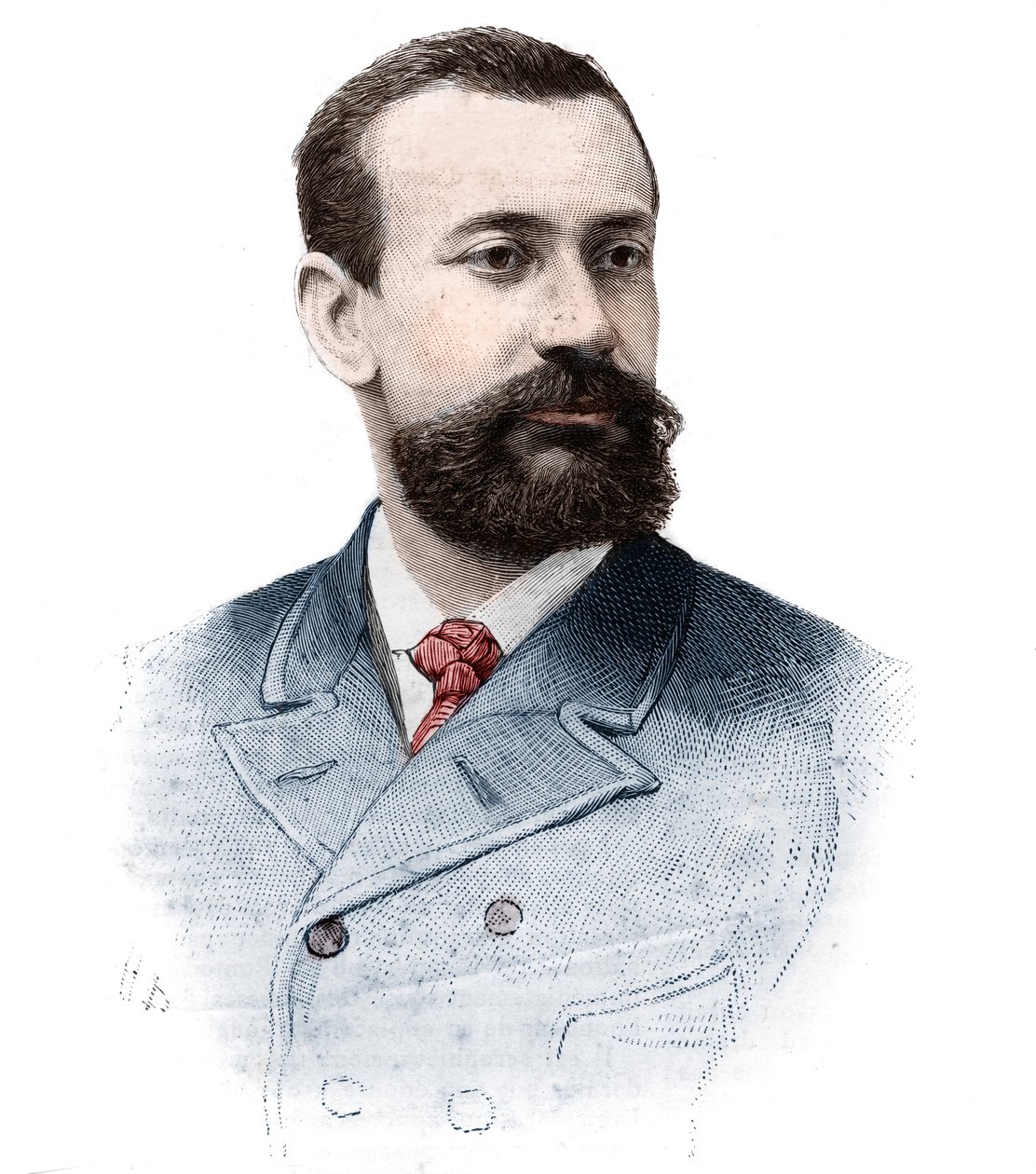 Retrato de Alberto I Grimaldi (Albert Honoré Charles) (1848-1922), Príncipe de Mónaco (1889-1922) en "El Mundo Ilustre", 21 de septiembre. de Unknown artist