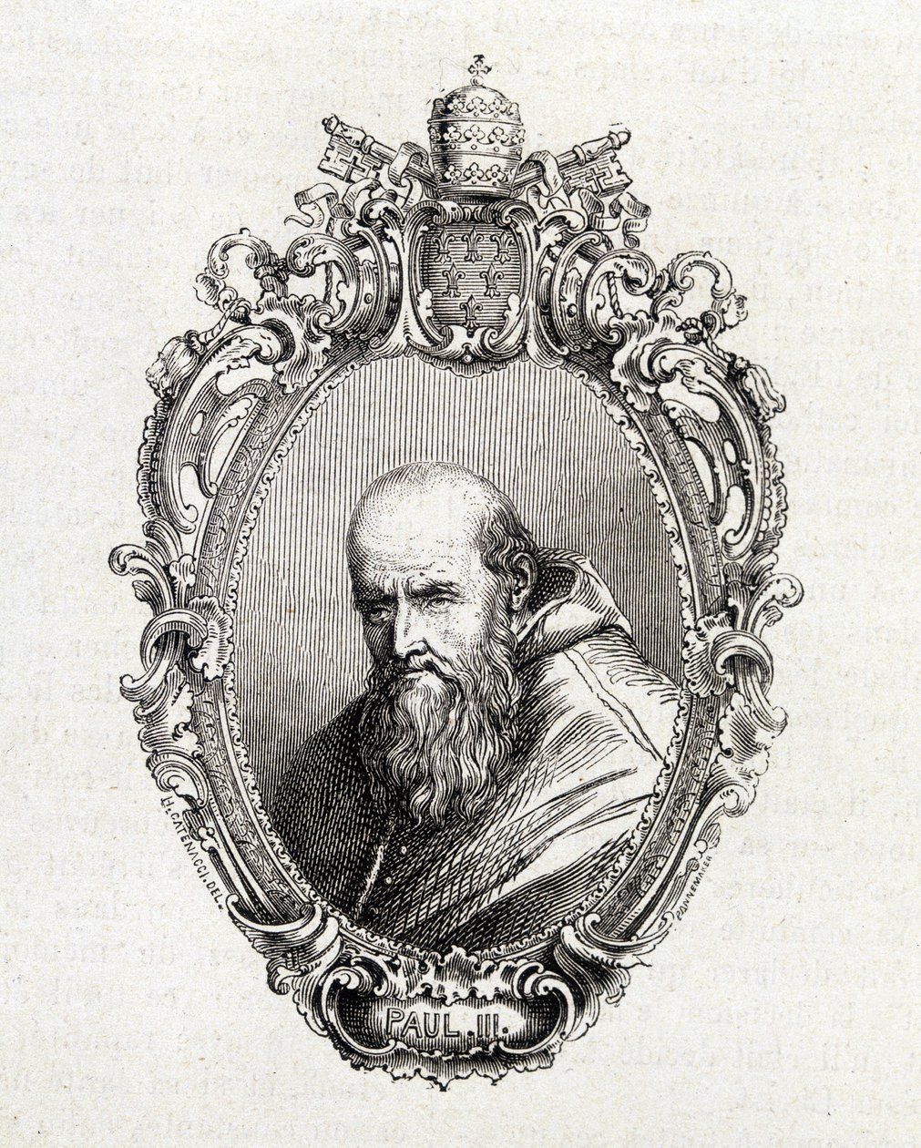 Retrato de Alessandro Farnese, Pablo III (1468 - 1549) papa de 1534 a 1549 de Unknown artist