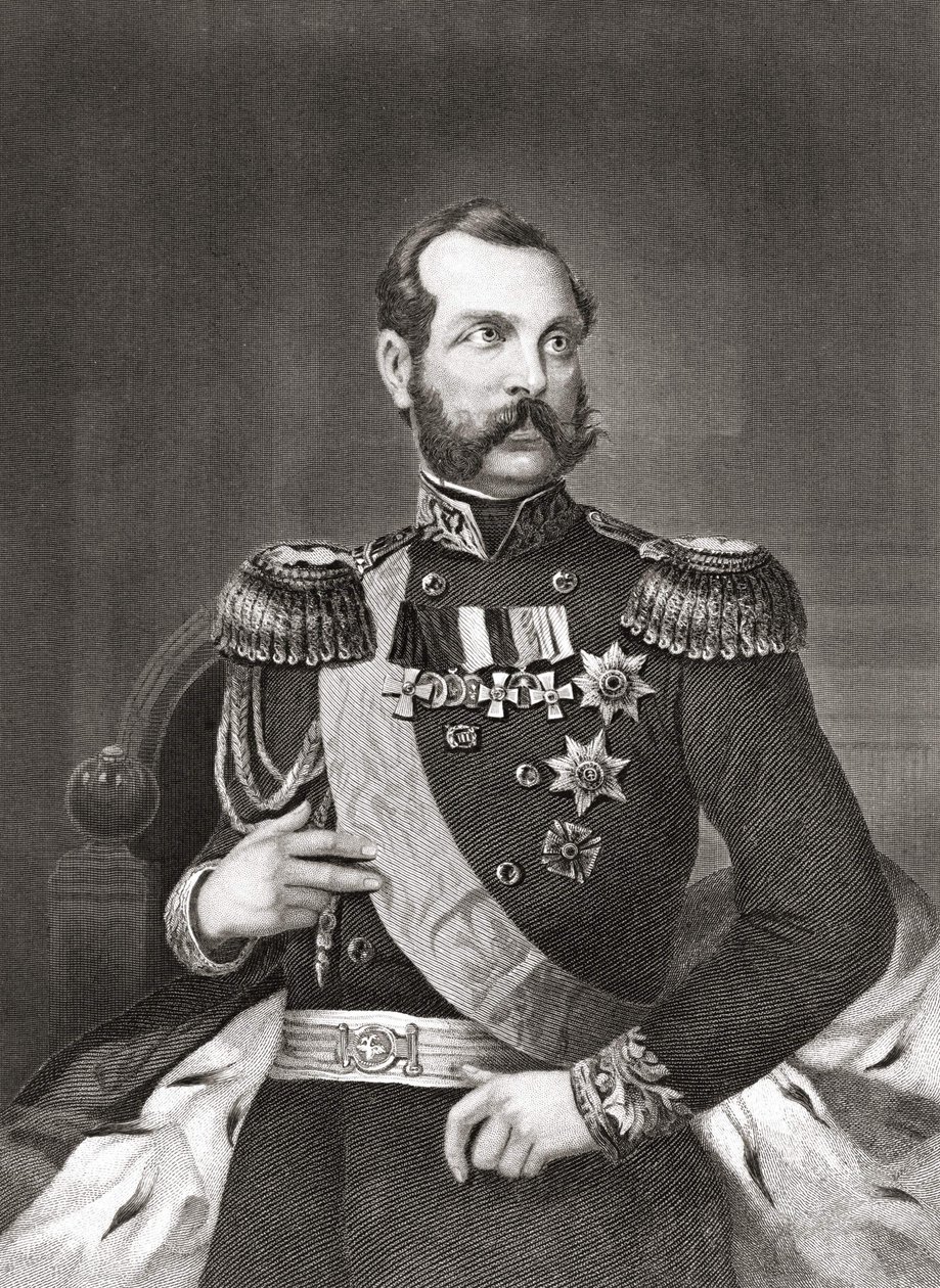 Retrato de Alejandro II Nikolayevich (1818 - 1881), Emperador de Rusia de Unknown artist