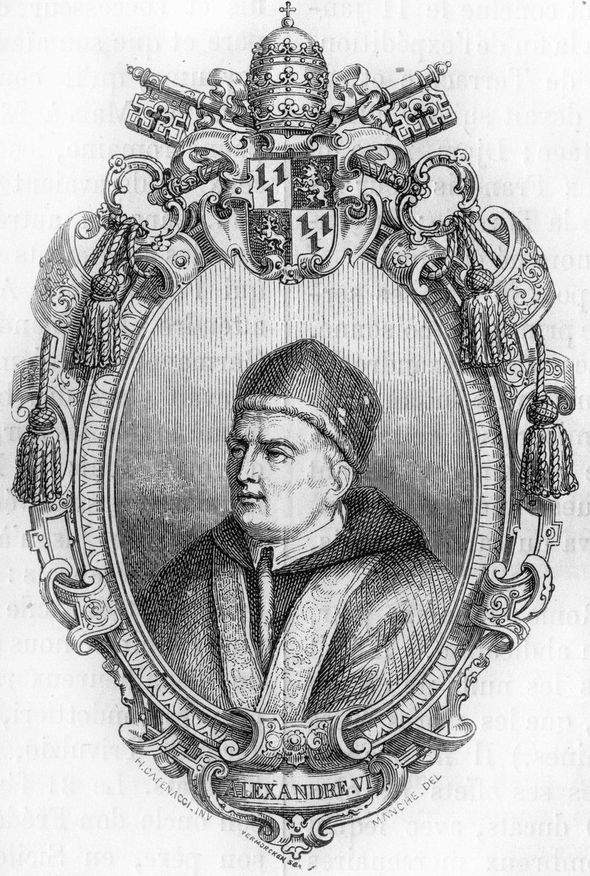 Retrato de Alejandro VI (1431-1503). de Unknown artist