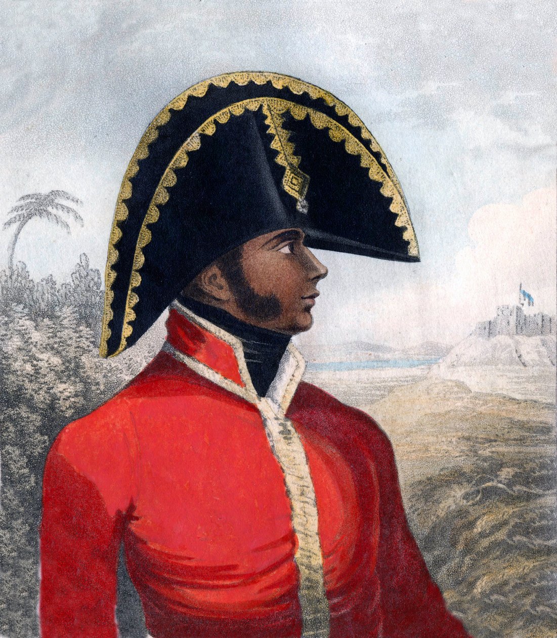 Retrato de Alexandre Sabes (1770-1818), llamado Petion - el primer Presidente de la República de Haití de Unknown artist