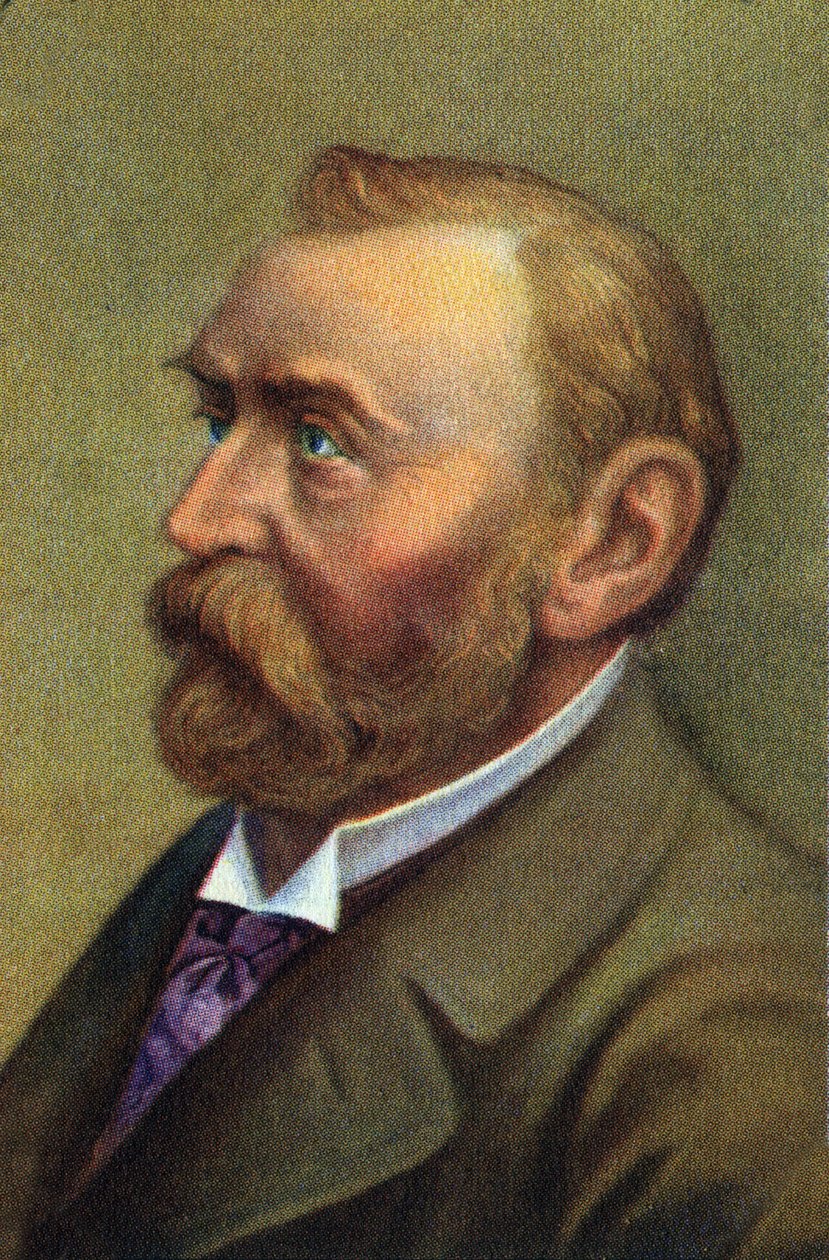 Retrato de Alfred Berhard Nobel, químico sueco. de Unknown Artist