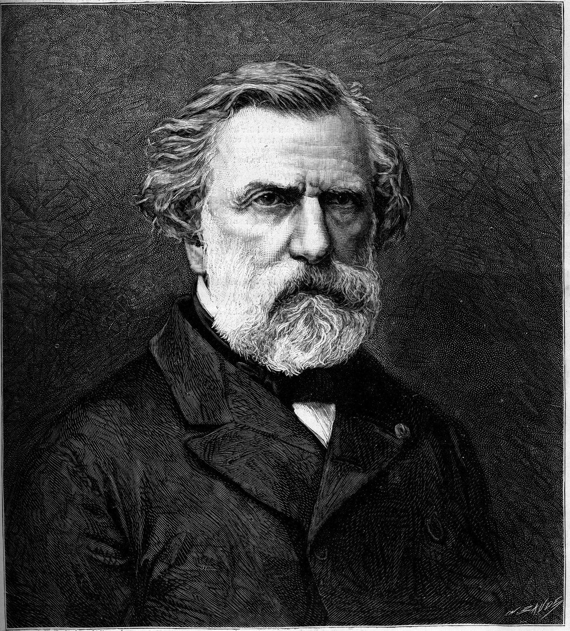 Retrato de Ambroise Thomas (1811-1896), compositor francés. Grabado en "Le Monde Illustré" n°1308 del 22 de abril de 1882. de Unknown artist