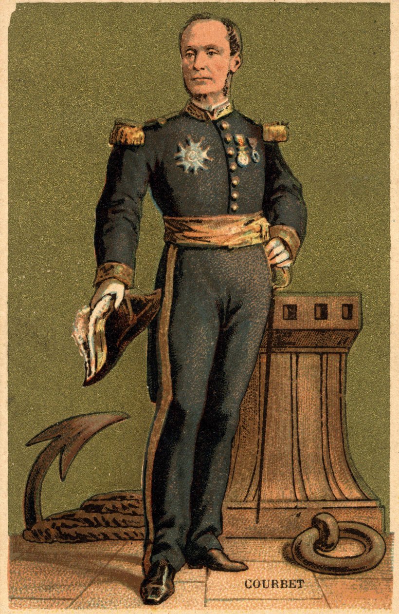 Retrato de Amédée Anatole Courbet. Almirante francés (1827 -1885) de Unknown artist