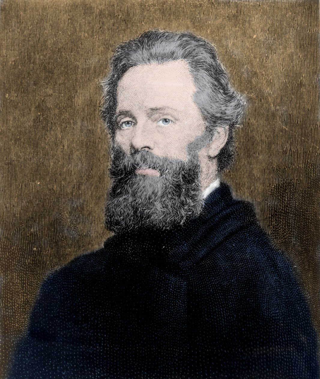 Retrato del poeta y novelista estadounidense Herman Melville (1819-1891). de Unknown artist