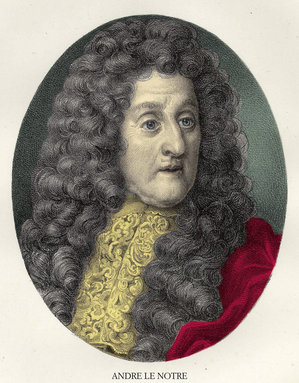 Retrato de André Le Nôtre (Lenotre) de Unknown artist