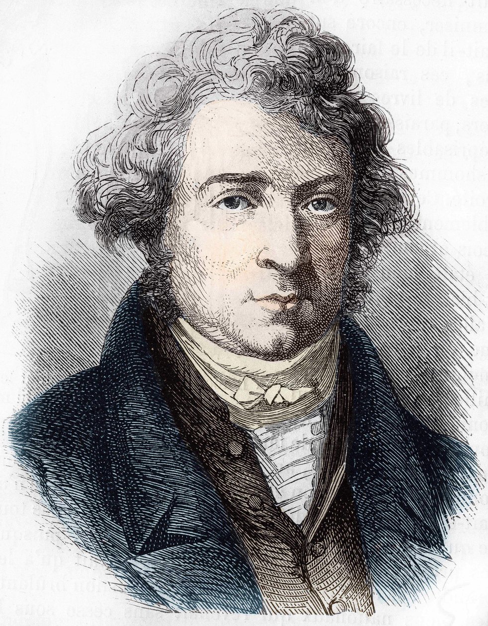 Retrato de André Marie Ampère (1775 - 1836) físico francés. de Unknown artist
