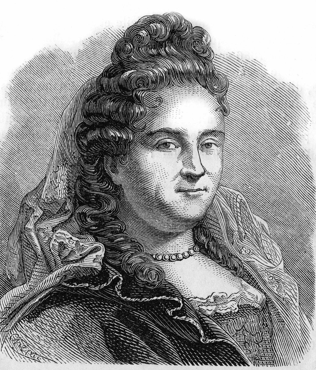 Retrato de Anne Lefebvre, Mme Dacier. Erudita francesa (1647-1720) de Unknown artist