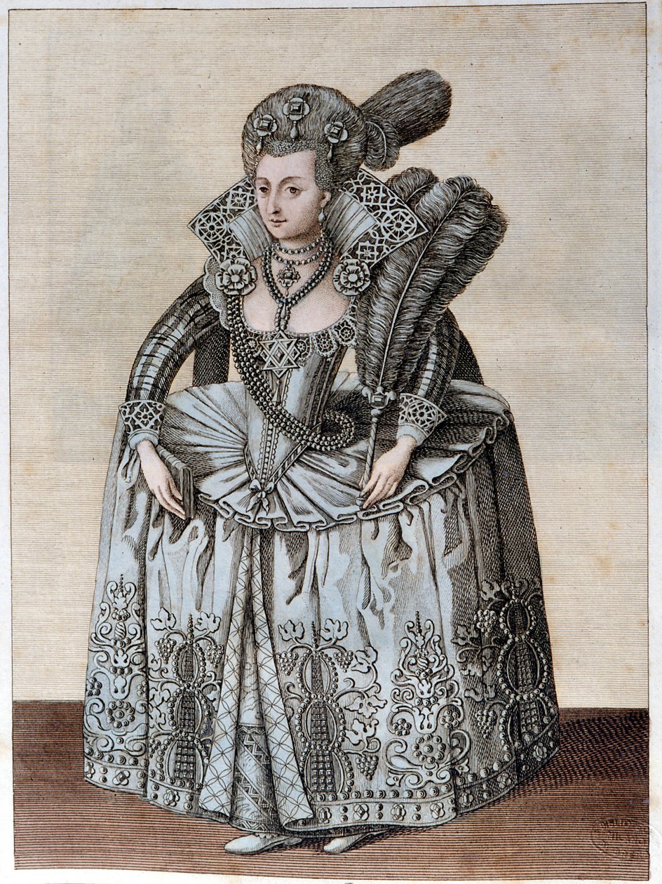 Retrato de Ana de Dinamarca, Reina de Inglaterra (Copenhague) de Unknown artist