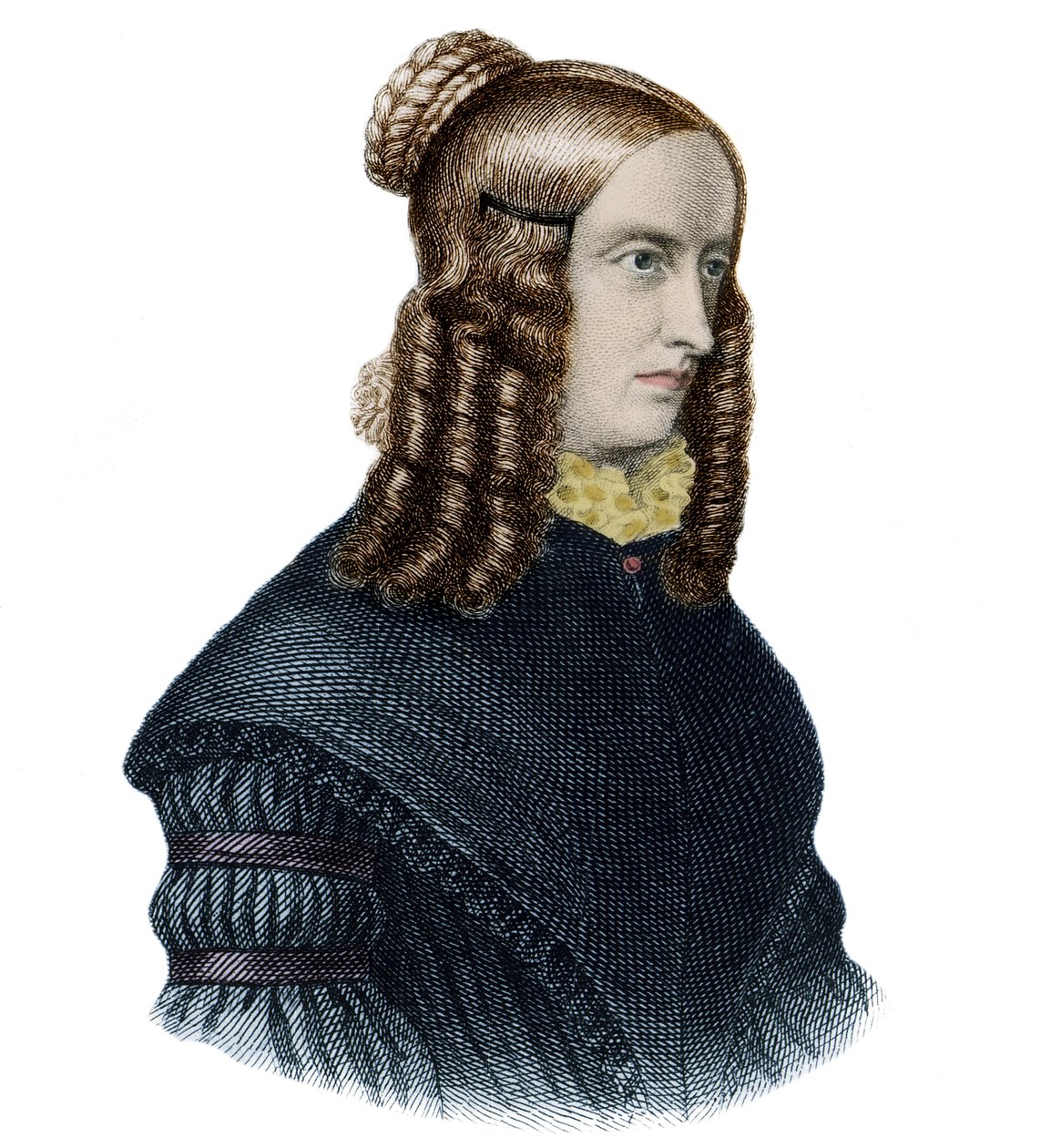 Retrato de Annette von Droste-Hulshoff (Droste Hulshoff) (1797-1848) escritora y poeta inglesa de Unknown artist